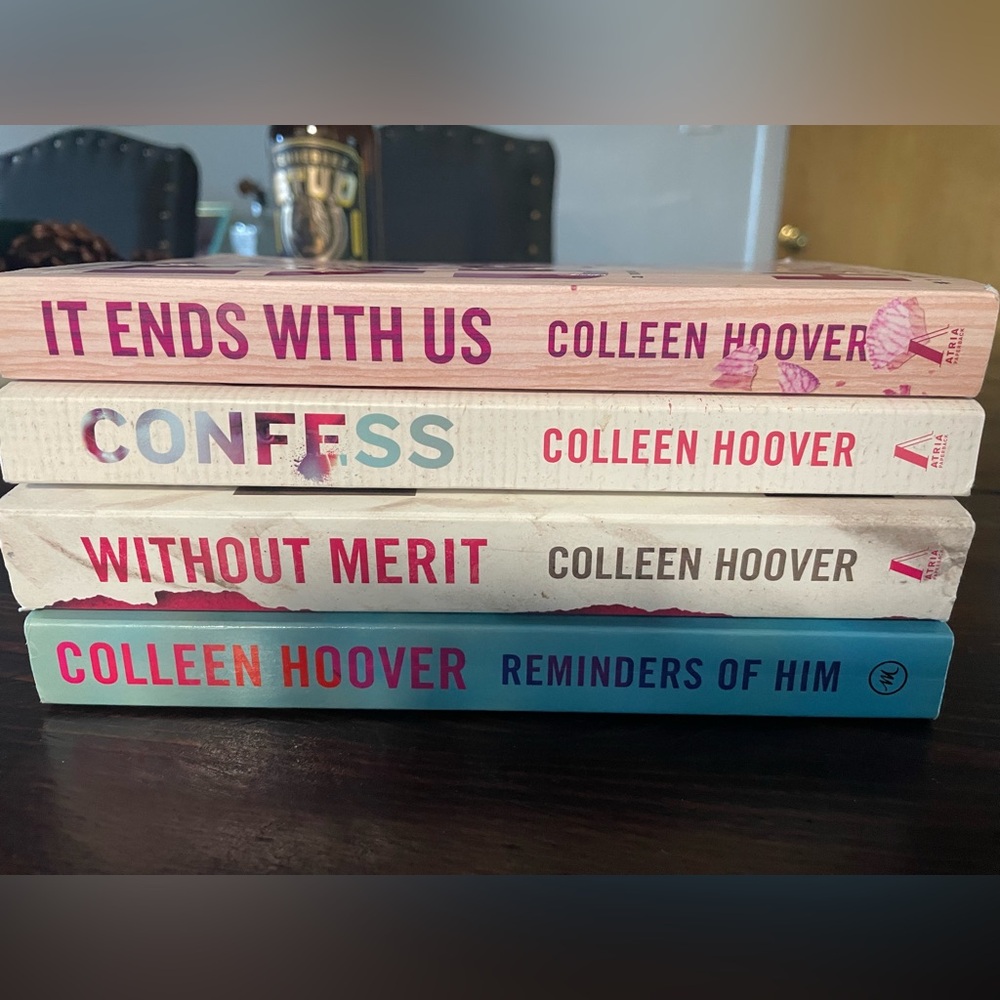 Lot of 4 Colleen Hoover books.
